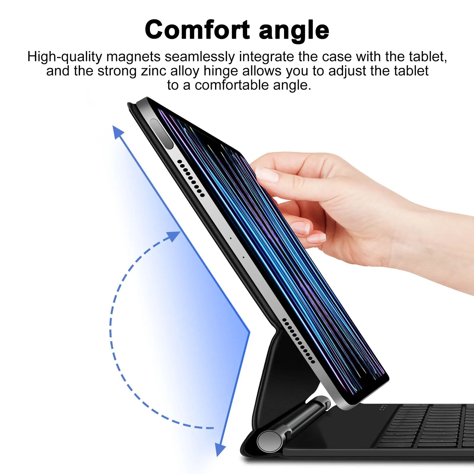 Storazone Backlight Magic Keyboard for iPad Pro 12 9 12.9 M2 2022 for iPad Pro 11 2022 10th Gneration iPad Air 5 Air 4 Keyboard folio