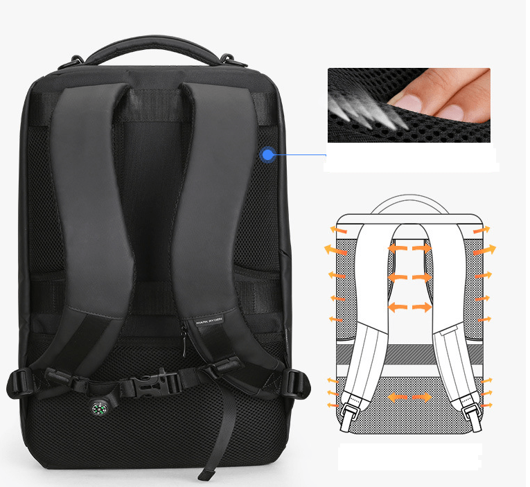 STORAZONE Bag and Choose Anti-thief Fashion Men Backpack Multifunctional Waterproof Laptop Bag USB Charging Travel Bag