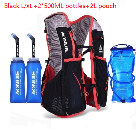 STORAZONE Bag and Choose Bag LXL 2pcs 500ml BTL 2L Running Water Bag Backpack Sports Vest