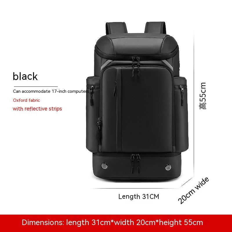 STORAZONE Bag and Choose Black Travel Backpack Large Capacity Outdoor