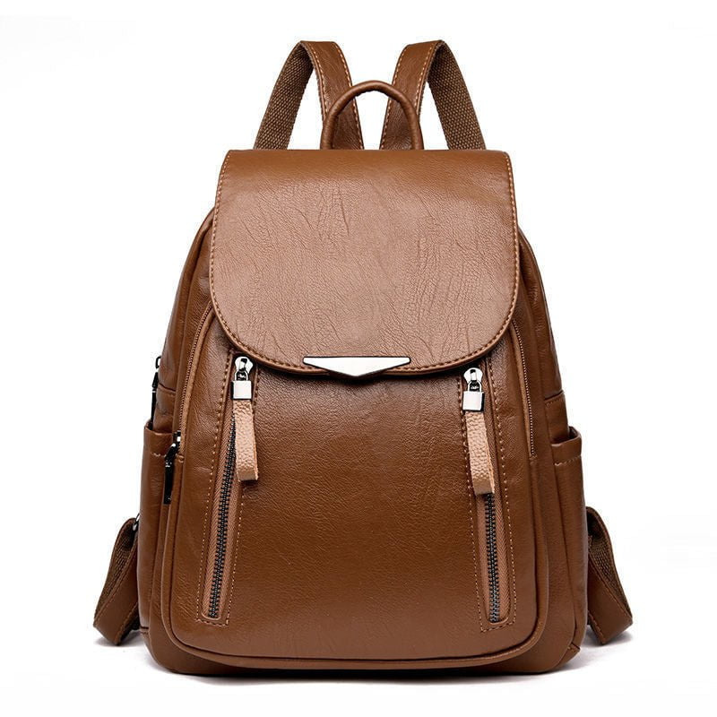 STORAZONE Bag and Choose Brown Wild fashion casual PU backpack