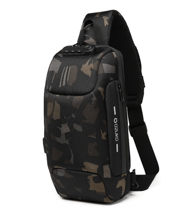 STORAZONE Bag and Choose Camouflage Multifunctional Shoulder Bag Anti-Theft Waterproof Chest Bag USB
