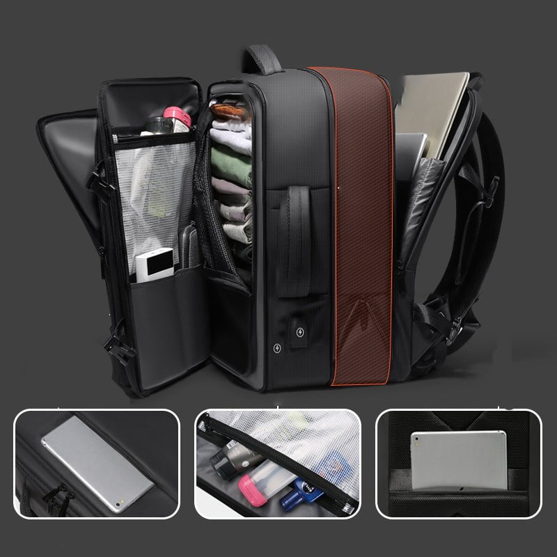 STORAZONE Bag and Choose Cool black Large Volume Business Travel Luggage Computer Bag