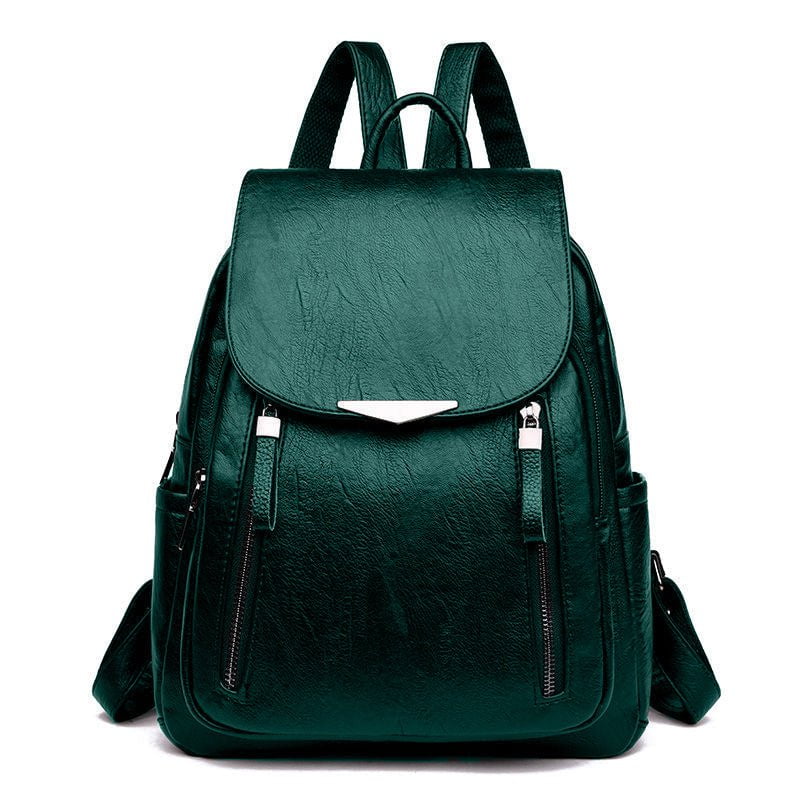 STORAZONE Bag and Choose Green Wild fashion casual PU backpack