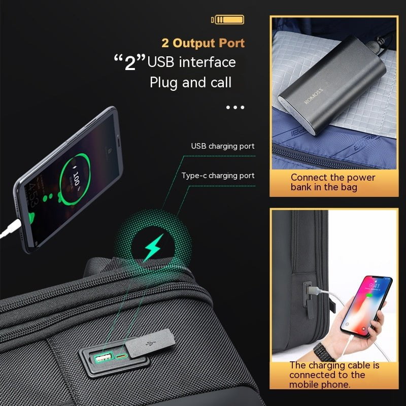 STORAZONE Bag and Choose Men's Business Multifunction Usb Backpack