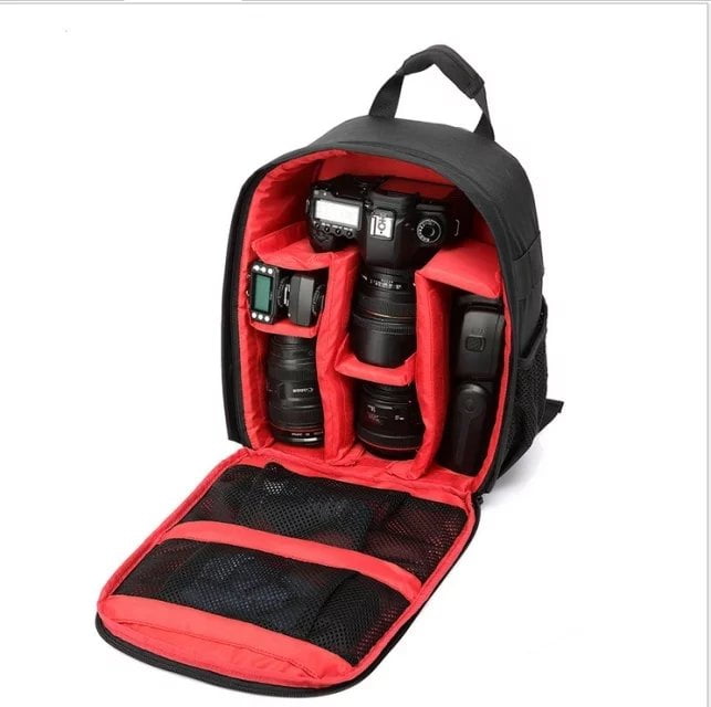 STORAZONE Bag and Choose Red Backpack camera bag, camera bag, single lens reflex camera bag, professional anti theft men's and women's outdoor bag.