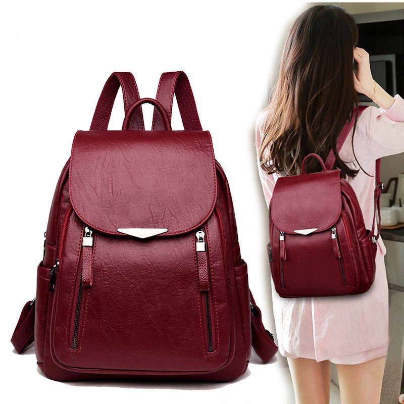 STORAZONE Bag and Choose Wild fashion casual PU backpack