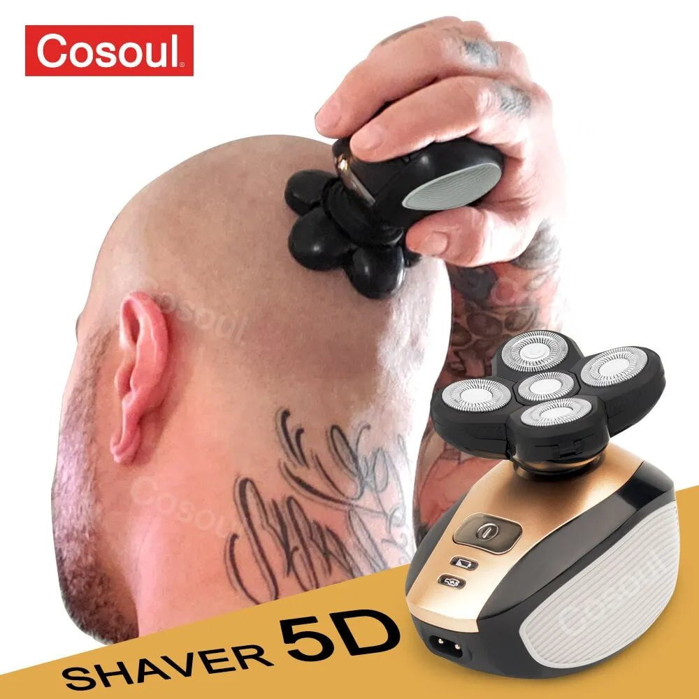 Storazone Bald Head Hair Shaver Electric Shaver for Men Rechargeable Electric Men Shaver Body Hair Trimmer Clipper Electric Razor