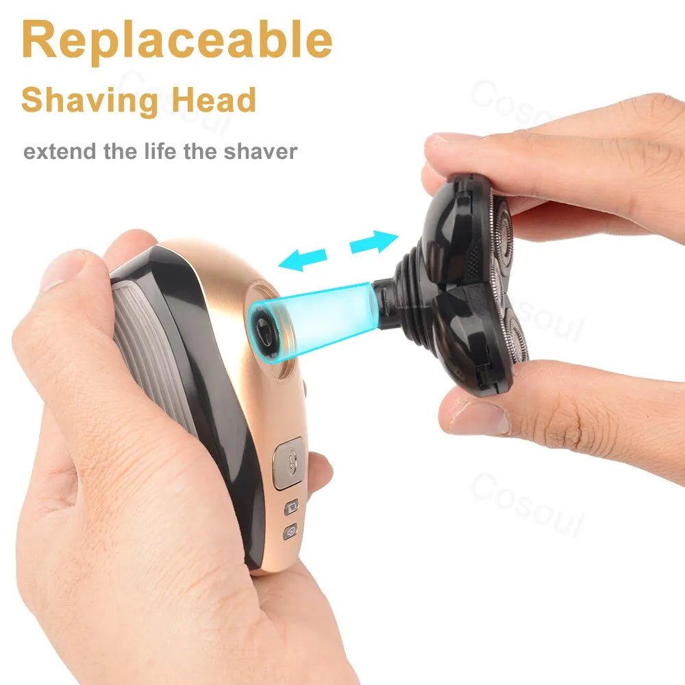 Storazone Bald Head Hair Shaver Electric Shaver for Men Rechargeable Electric Men Shaver Body Hair Trimmer Clipper Electric Razor