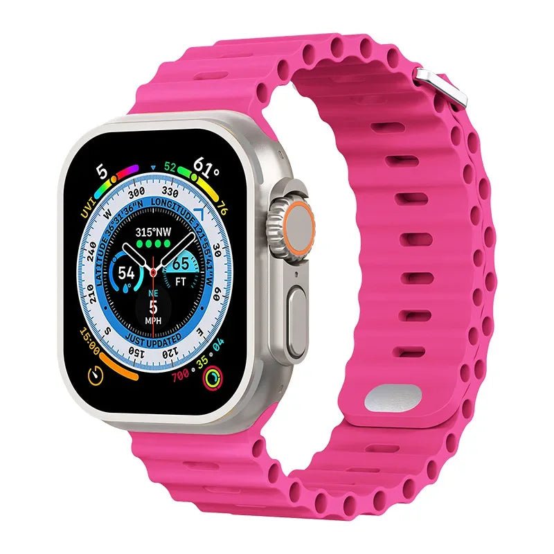 Storazone Barbie powder / For 38mm 40mm 41mm Silicone strap For Apple watch Ultra/2 49mm Sports breathable soft wrist band For iwatch 9 8 7 6 5 4 SE 45mm 41mm 44mm 42mm 40mm