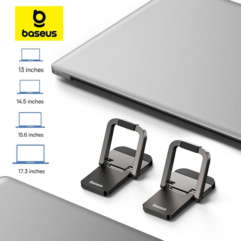 Storazone Baseus Laptop Kickstand for Computer Keyboard Holder Mini Portable Laptop Stands For Macbook Xiaomi Notebook Aluminum Support