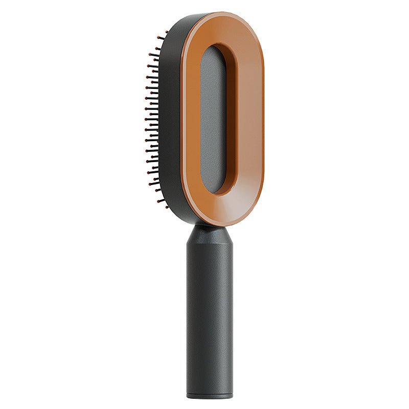STORAZONE Beauté et santé Black gold Self Cleaning Hair Brush For Women One-key Cleaning Hair Loss Airbag Massage Scalp Comb Anti-Static Hairbrush