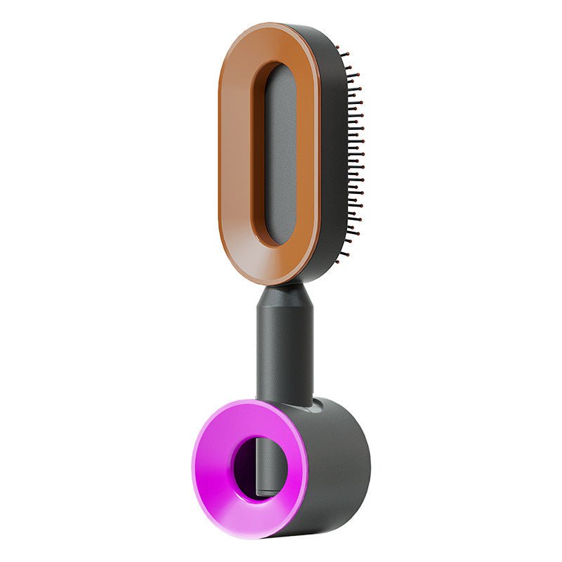 STORAZONE Beauté et santé Black gold Set Self Cleaning Hair Brush For Women One-key Cleaning Hair Loss Airbag Massage Scalp Comb Anti-Static Hairbrush
