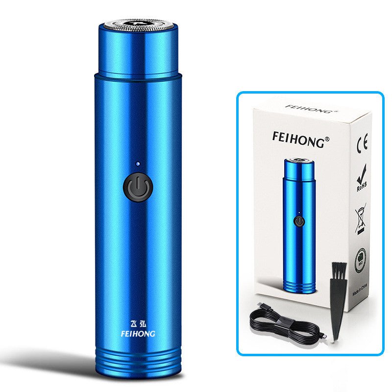 STORAZONE Beauté et santé Blue / USB Mini Electric Shaver Portable Car Rechargeable Shaver