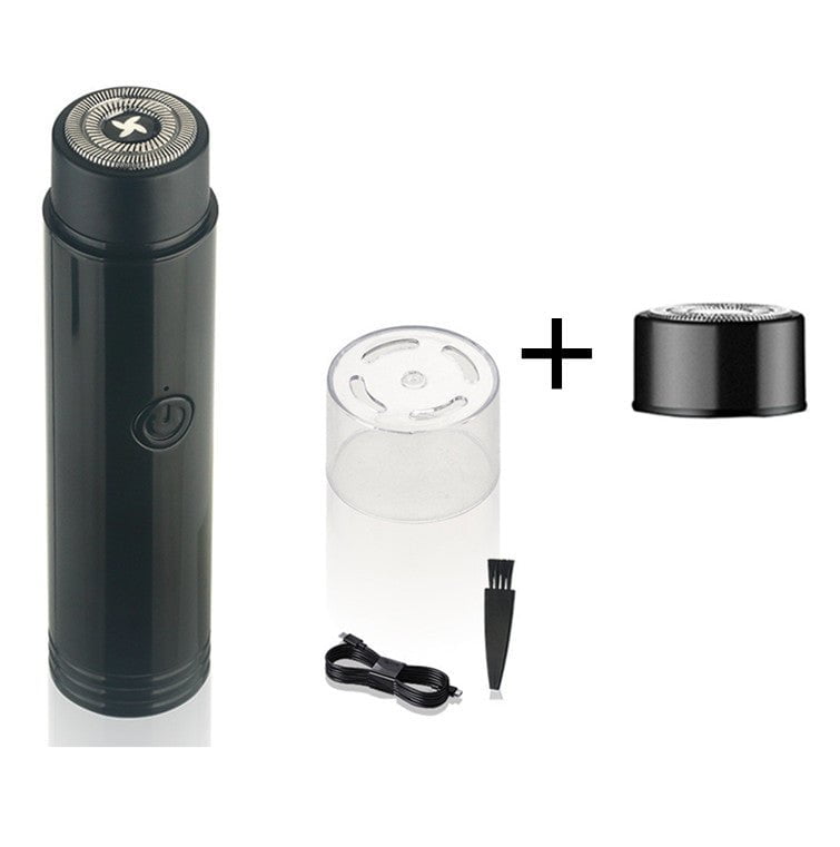 STORAZONE Beauté et santé Primary color with spare head / USB Mini Electric Shaver Portable Car Rechargeable Shaver