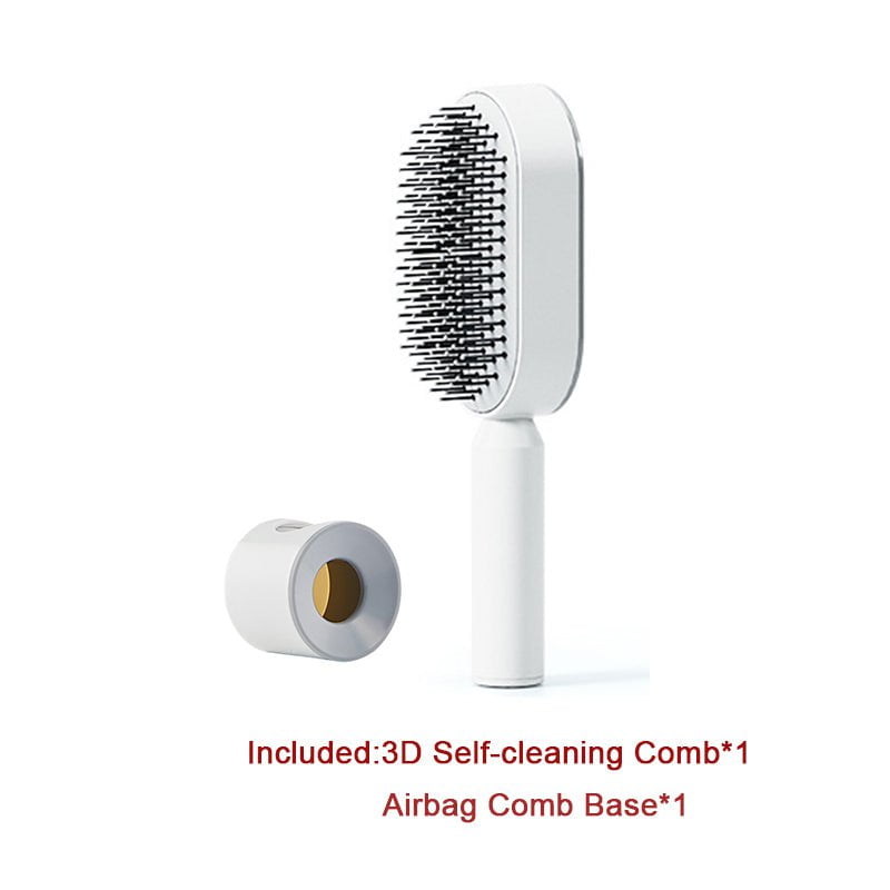 STORAZONE Beauté et santé Set B Self Cleaning Hair Brush For Women One-key Cleaning Hair Loss Airbag Massage Scalp Comb Anti-Static Hairbrush