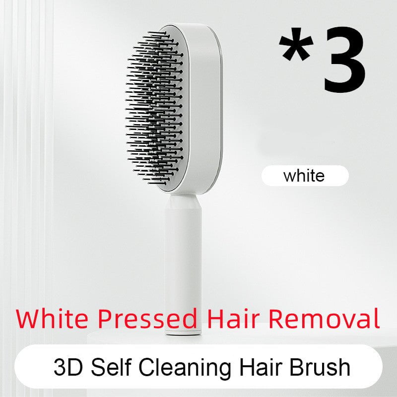 STORAZONE Beauté et santé Set G Self Cleaning Hair Brush For Women One-key Cleaning Hair Loss Airbag Massage Scalp Comb Anti-Static Hairbrush