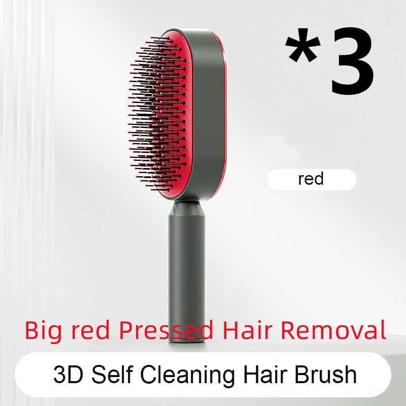 STORAZONE Beauté et santé Set I Self Cleaning Hair Brush For Women One-key Cleaning Hair Loss Airbag Massage Scalp Comb Anti-Static Hairbrush