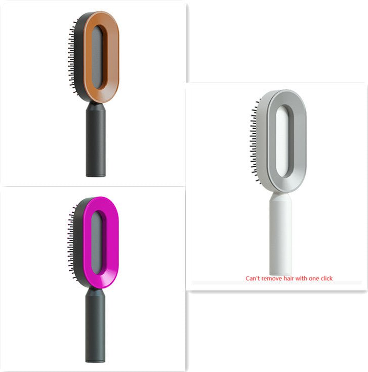 STORAZONE Beauté et santé Set K Self Cleaning Hair Brush For Women One-key Cleaning Hair Loss Airbag Massage Scalp Comb Anti-Static Hairbrush