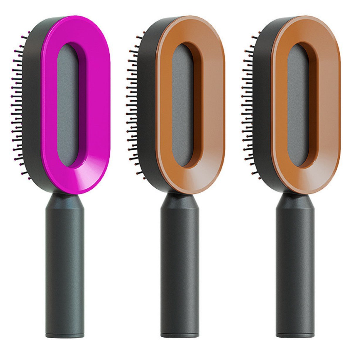 STORAZONE Beauté et santé Set U Self Cleaning Hair Brush For Women One-key Cleaning Hair Loss Airbag Massage Scalp Comb Anti-Static Hairbrush