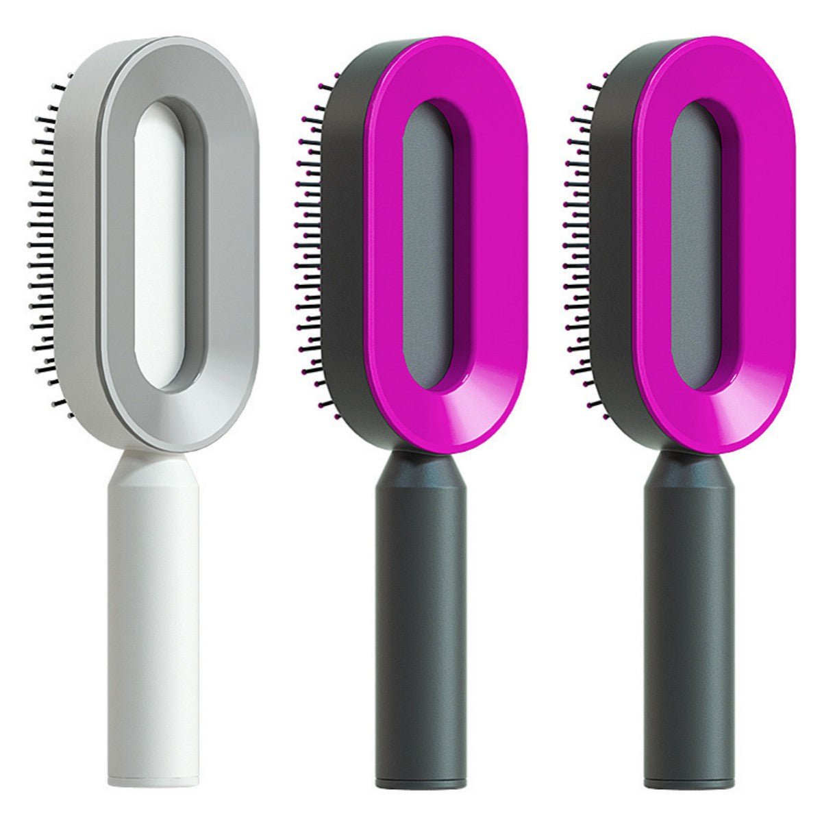 STORAZONE Beauté et santé Set X Self Cleaning Hair Brush For Women One-key Cleaning Hair Loss Airbag Massage Scalp Comb Anti-Static Hairbrush