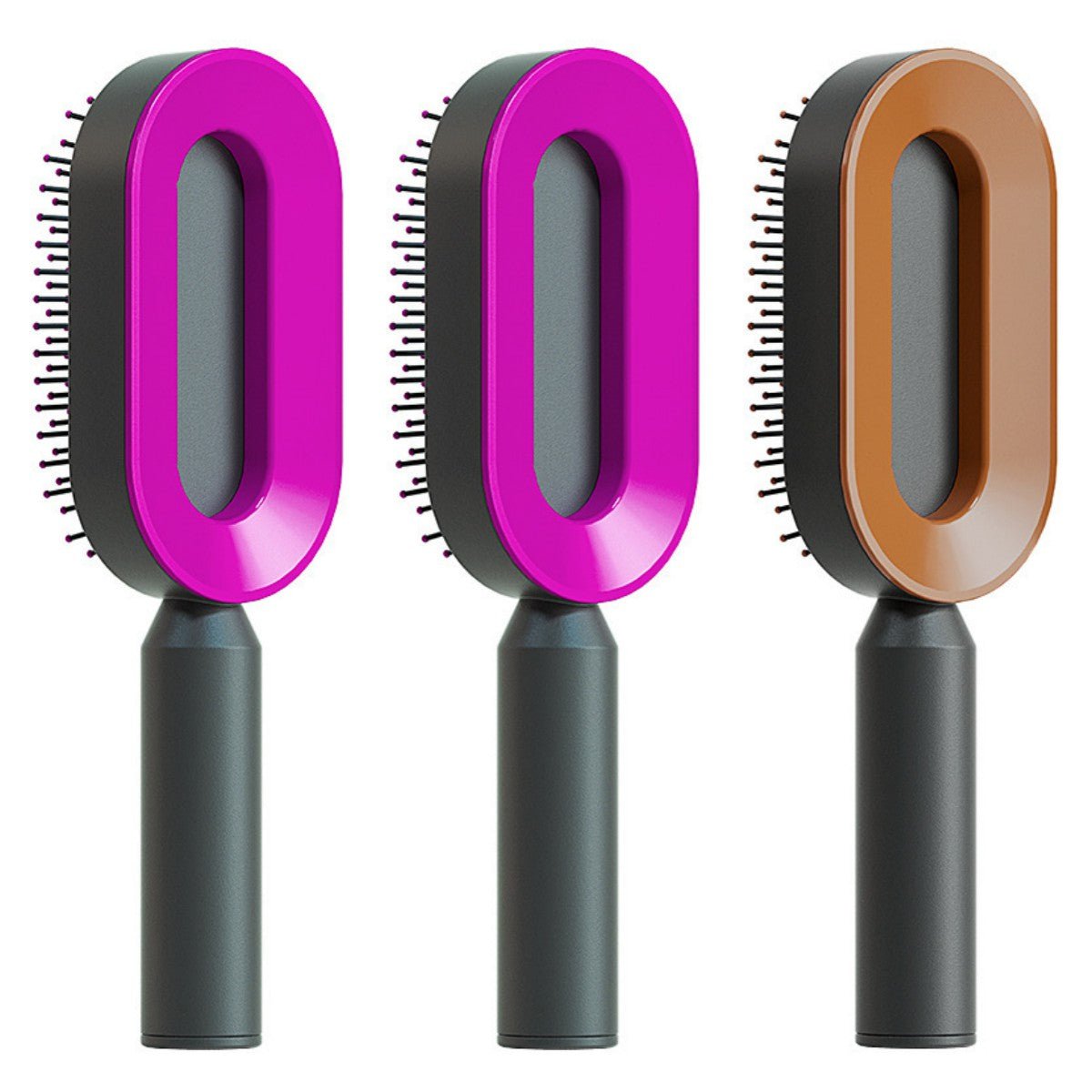 STORAZONE Beauté et santé Set Y Self Cleaning Hair Brush For Women One-key Cleaning Hair Loss Airbag Massage Scalp Comb Anti-Static Hairbrush
