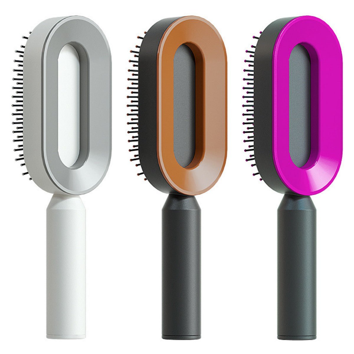STORAZONE Beauté et santé Set Z Self Cleaning Hair Brush For Women One-key Cleaning Hair Loss Airbag Massage Scalp Comb Anti-Static Hairbrush