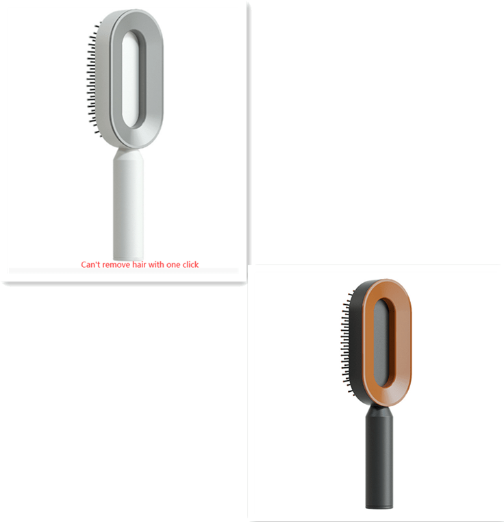 STORAZONE Beauté et santé Set2 Self Cleaning Hair Brush For Women One-key Cleaning Hair Loss Airbag Massage Scalp Comb Anti-Static Hairbrush