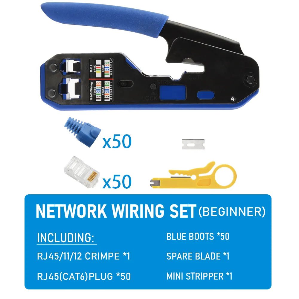 Storazone beginner RJ45 crimping tools pliers network cable crimper wire stripper cutter ethernet clip tongs RJ45 RJ12 RJ11 cat6 cat5e cat5