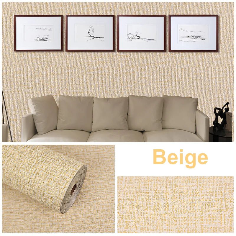 Storazone Beige / 0.5x6M / CHINA Vermeyen 3D Wall Sticker Wallpaper Self-Adhesive Waterproof Wall Covering Panel for Living Room Bedroom Bathroom Home Decoration