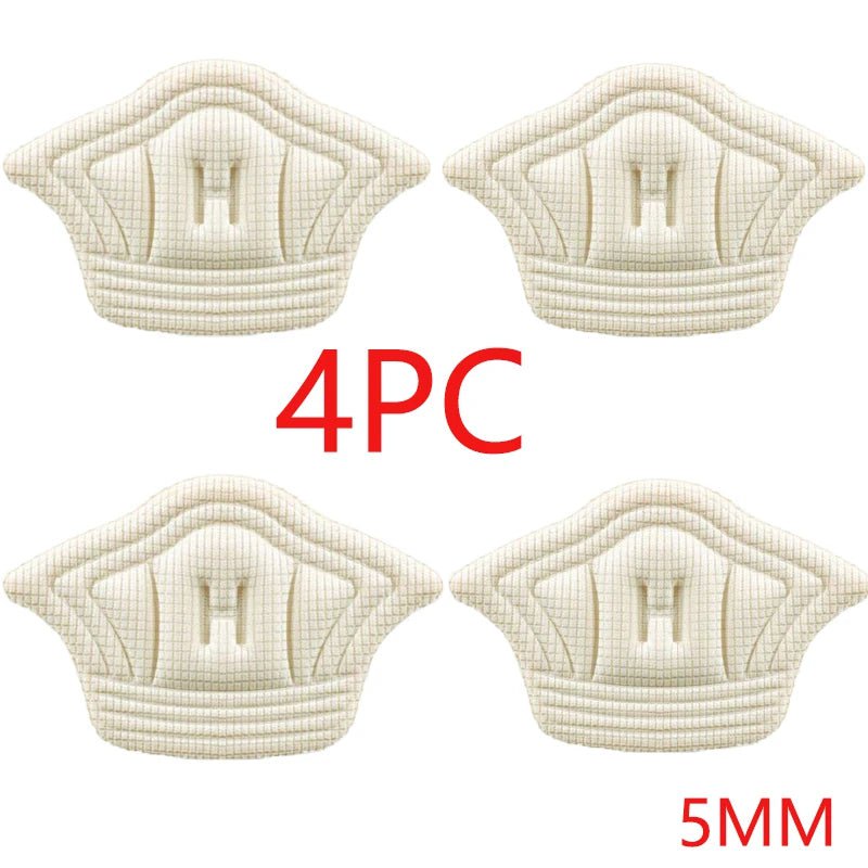 Storazone Beige-2 Pairs(4 Pcs) / CN 2pc/4pc Insoles Patch Heel Pads for Sport Shoes Pain Relief Antiwear Feet Pad Protector Back Sticker