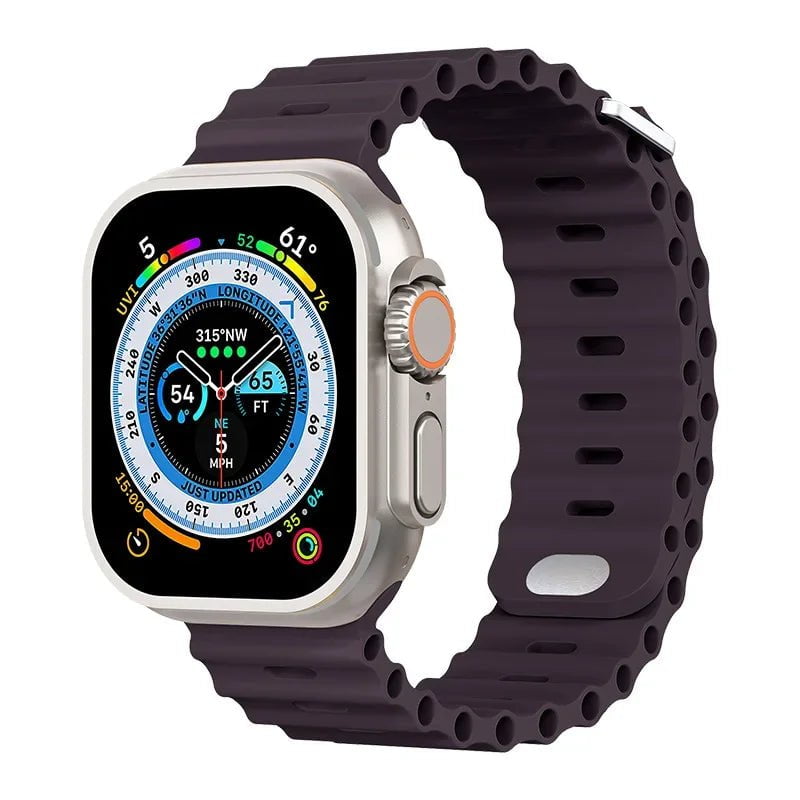 Storazone Berry purple / For 38mm 40mm 41mm Silicone strap For Apple watch Ultra/2 49mm Sports breathable soft wrist band For iwatch 9 8 7 6 5 4 SE 45mm 41mm 44mm 42mm 40mm