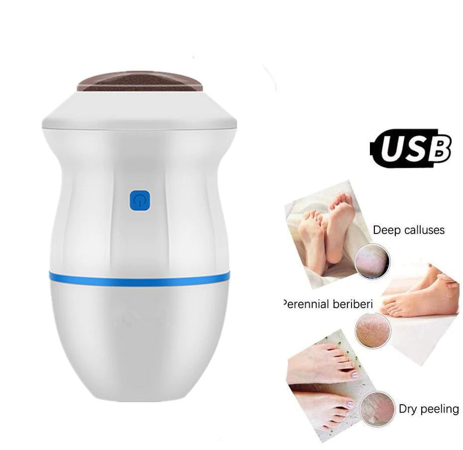 STORAZONE Best Seller Blue Electric Vacuum Foot Grinder File Machine Exfoliate Dead Skin Callus Remover Heel Removal Scraper Vacuums Grinding Head heel