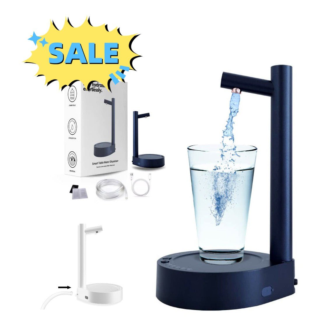 STORAZONE Best Seller Desk Dispenser Electric Water Gallon Automatic Water Bottle Dispenser Rechargeable Water Dispenser