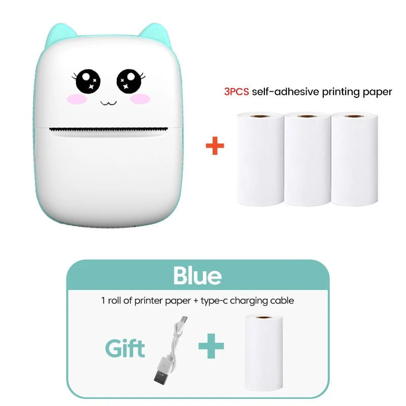 Storazone BG 3 Self-adhesive Mini Printer Thermal Printer Inkless Bluetooth Wireless Portable Pocket Self-adhesive Label Printer for Sticker Lable Maker