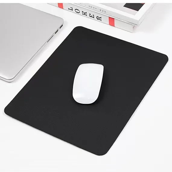 Storazone black / 19x23cm Small PU mouse pad Non-Slip Gaming Desktop Leather Mouse Pad Waterproof Anti-Scratch Mat Cushion For PC Laptop Desktop