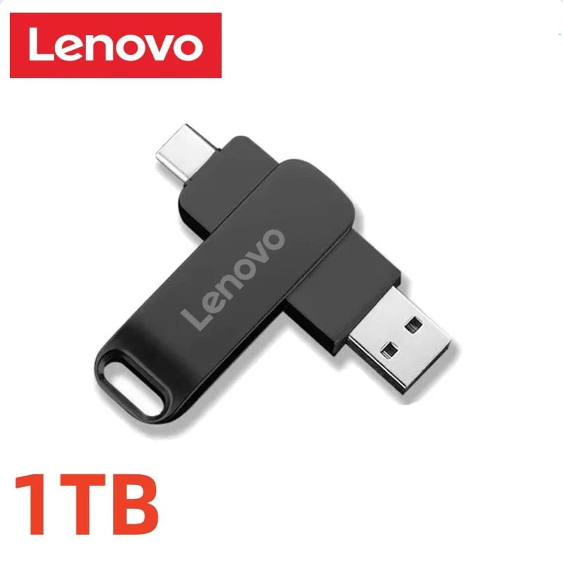 Storazone black 1TB Lenovo 16TB USB 3.0 Flash Drives High Speed Transfer Metal Pendrive Memory Card Pendrive Flash Disk Memoria Waterproof  2024 New