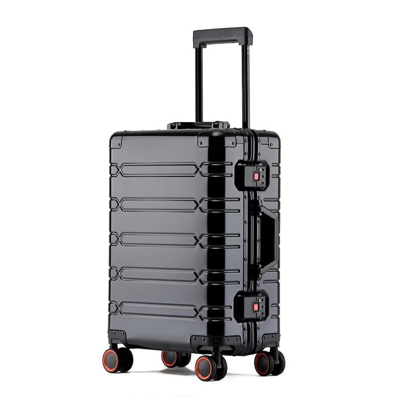 Storazone black / 20" TRAVEL TALE 20" Inch Aluminum Suitcase Business Luggage 24" Trolley Case For Travelling