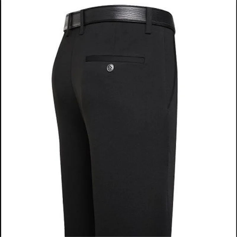 Storazone black / 29 2020 Mens Suit Pants Autumn Spring Business Dress Pants Casual Straight Pants Male cashmere trousers pantalon de vestir hombre