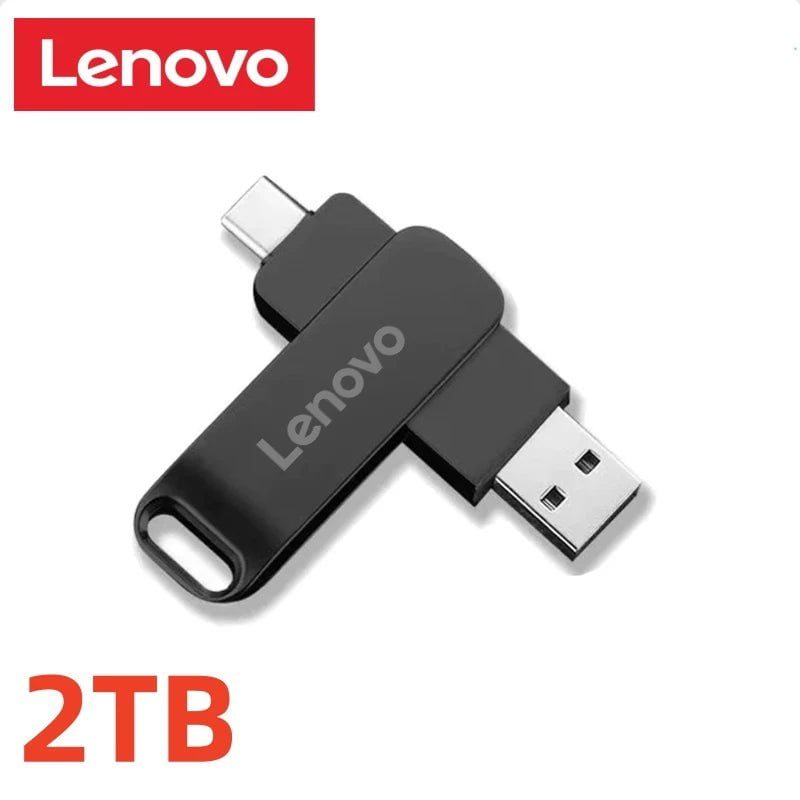 Storazone black 2TB Lenovo 16TB USB 3.0 Flash Drives High Speed Transfer Metal Pendrive Memory Card Pendrive Flash Disk Memoria Waterproof  2024 New