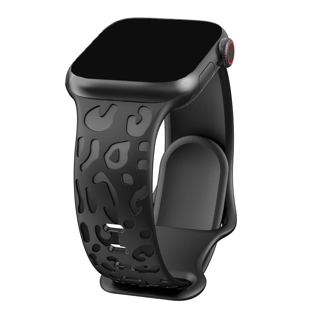Storazone Black / 38mm 40mm 41mm / CHINA Strap For Apple Watch Band 45mm 44mm 42mm 41mm 40mm 49mm 40 mm Engraved correa bracelet iwatch series ultra 2 9 7 se 3 6 8 5 4