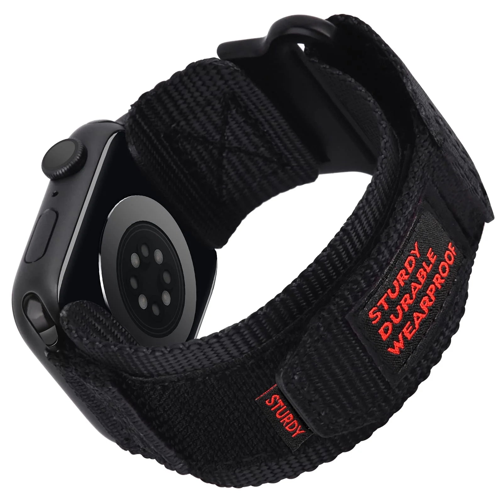 Storazone black / 38mm 40mm 41mm Compatible with Apple Watch Series 9/8/7 6/5/4/SE Ultra 2/3 Nylon Woven Band Designed to fit 49mm 42mm 44mm 45mm 38mm 40mm 41mm