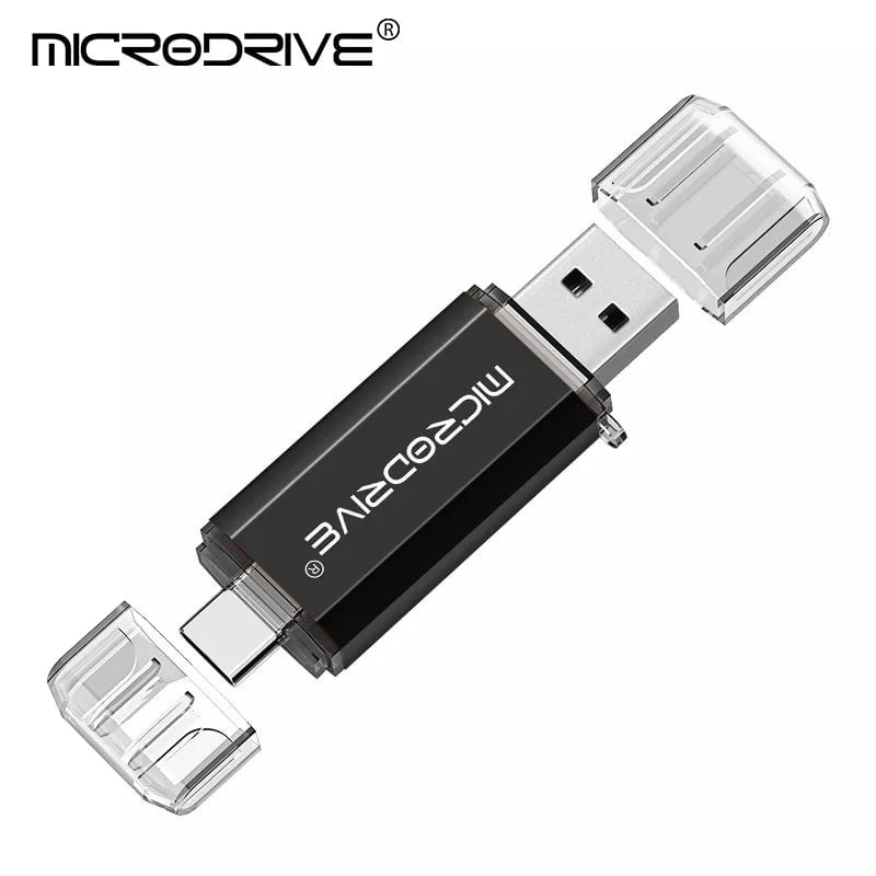 Storazone black / 4GB OTG USB Flash Drive Type C Pen Drive 256GB 128GB 64GB 32GB USB Stick 16gb 8GB 4GB Pendrive for Type-C Device