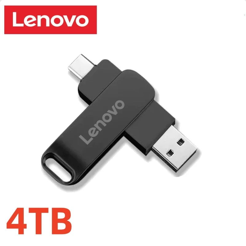 Storazone black 4TB Lenovo 16TB USB 3.0 Flash Drives High Speed Transfer Metal Pendrive Memory Card Pendrive Flash Disk Memoria Waterproof  2024 New