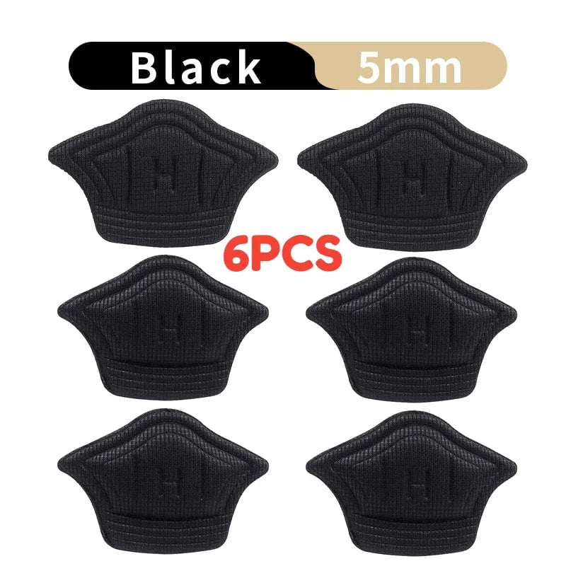 Storazone black-5mm 3pair / CN 10pcs/set Insoles for Shoes Patch Heel Pads for Sport Shoes Adjustable Size Feet Pad Insole Heel Protector Back Sticker