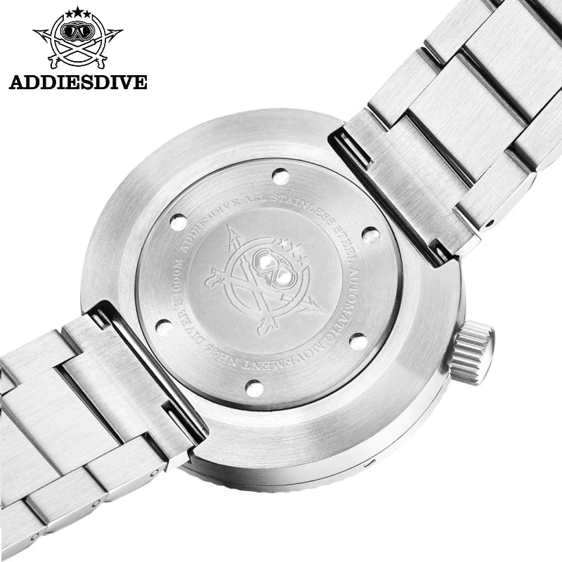 Storazone black ADDIESDIVE Men's Luxury Watch 1000m diver's watch Waterproof luminous Sapphire Glass reloj hombre Automatic Mechanical Watches