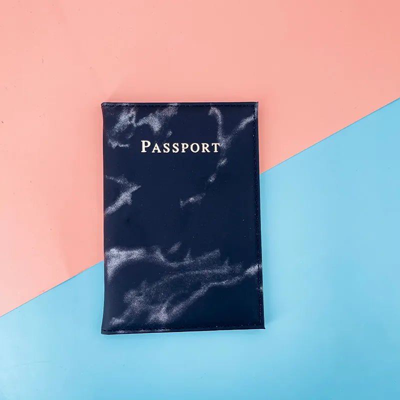 Storazone Black-B 2023 Lover Couple Passport Cover Hot Stamping Simple Plane Women Men Travel Wedding Passport Covers Holder Fashion Wedding Gift