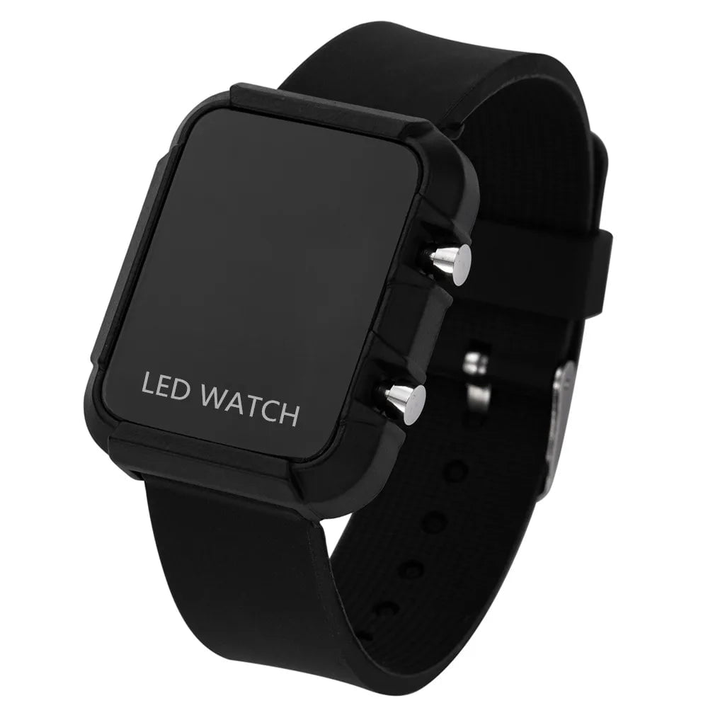 Storazone Black Black Luxury Top Brand LED Women Watch Simple Sports Digital Wristwatch Fashion Elegant Lover Electronic Ladies Watch relogio feminino