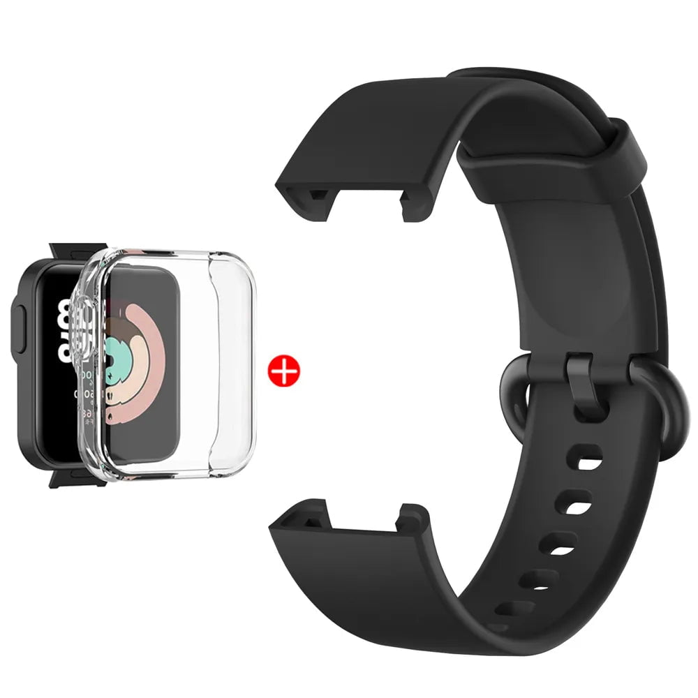 Storazone Black Bundle / For Mi Watch Lite Replacement Strap For Mi Watch Lite Silicone Watchbands Watch Strap For Redmi Watch 2 Lite Strap Correa Bracelet