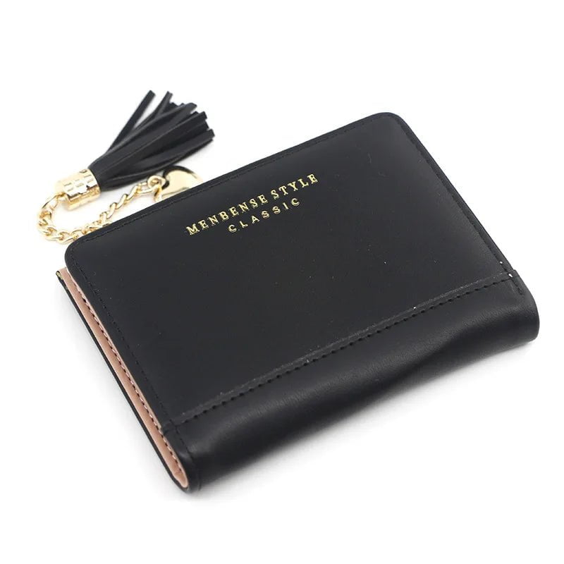 Storazone Black-C Women's Wallet Short Women Coin Purse Fashion Wallets For Woman Card Holder Small Ladies Wallet Female Hasp Mini Clutch For Girl